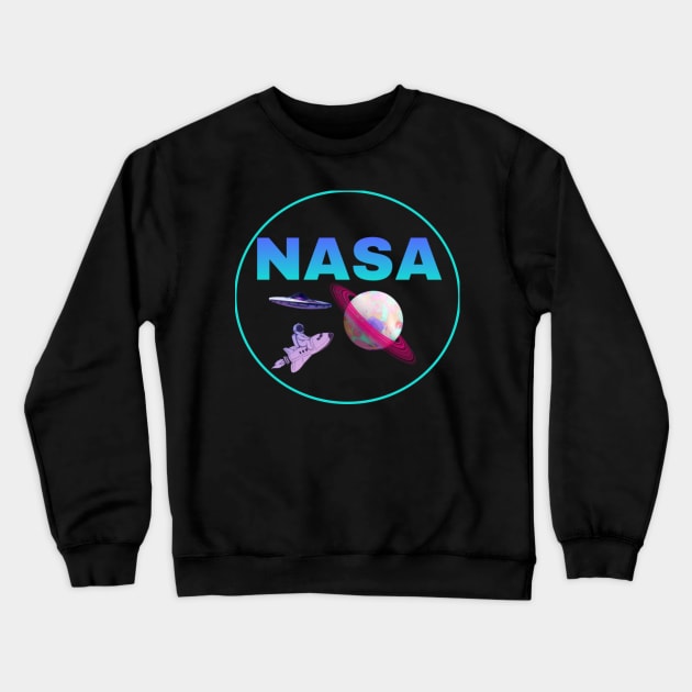 Nasa Crewneck Sweatshirt by Superboydesign